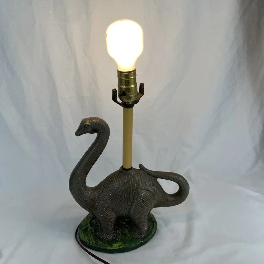 Vintage Rare Lamp Unique Ceramic Dinosaur Diplodocus NEEDS REPAIRS